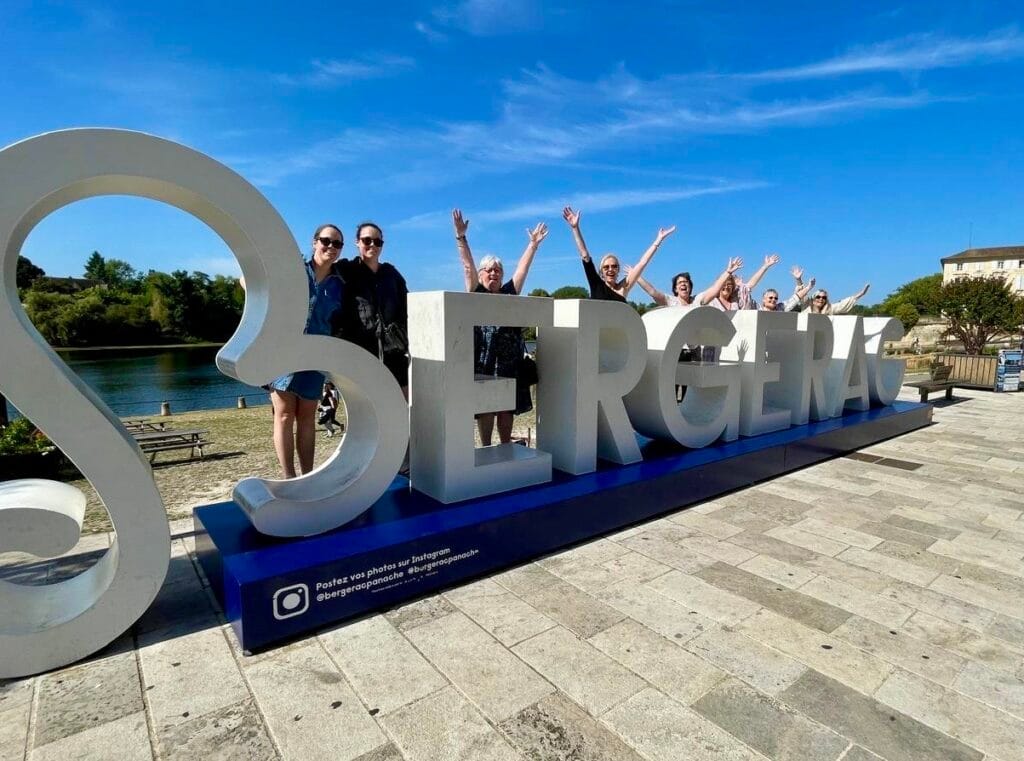 Bergerac tourist sign France